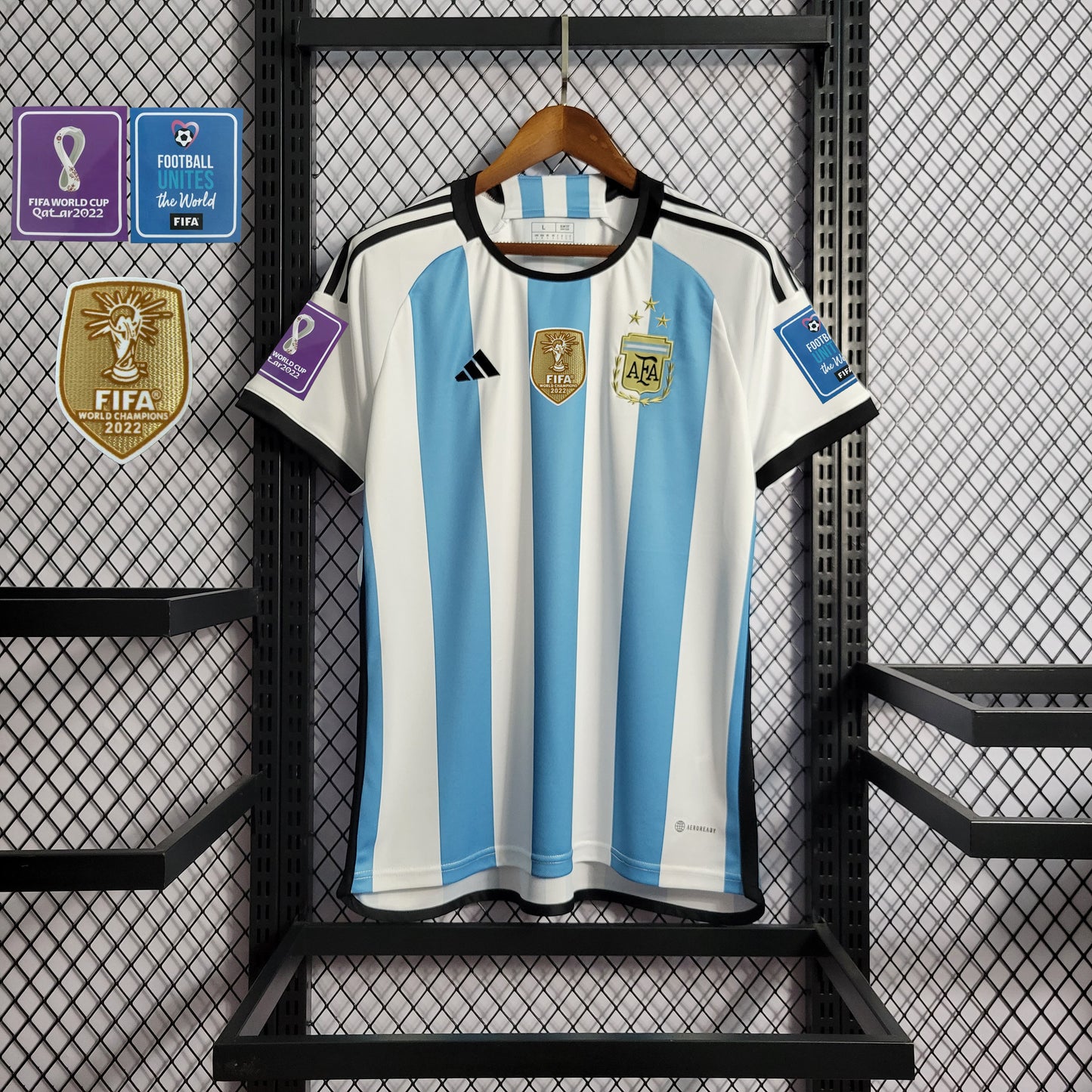 2022 World Cup Argentina home 3-star competition（Men's Fan Edition） | 衬衫 | M3-9 | Betty ali Chinese suppliers