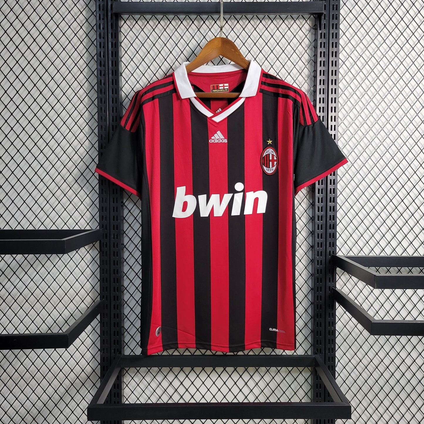 Retro 2009-10 AC Milan Home Size S-XXL | 复古/Retro | R | Betty ali Chinese suppliers