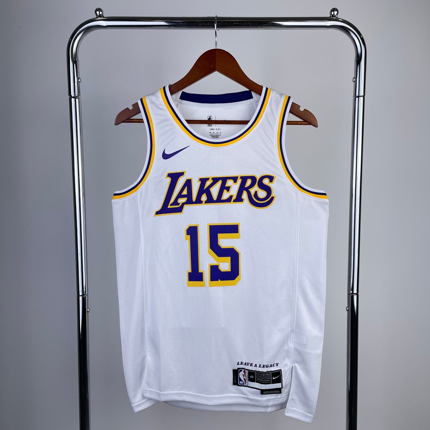 23 season Lakers round neck white #15 Rivers NBA | NBA | NBA | Betty ali Chinese suppliers