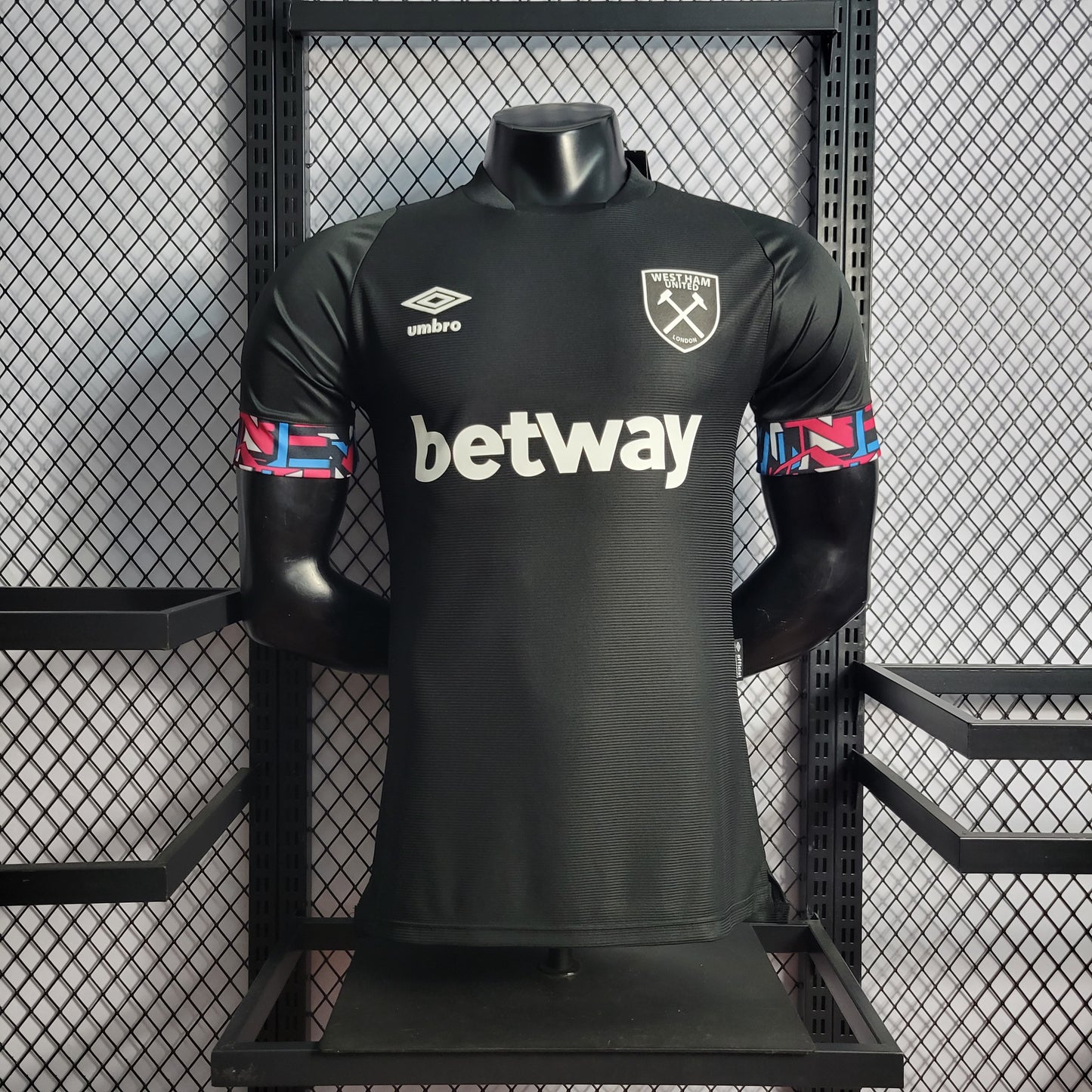 22/23 Player West Ham Black Away S-XXL | 衬衫 | p2-1 | Betty ali Chinese suppliers