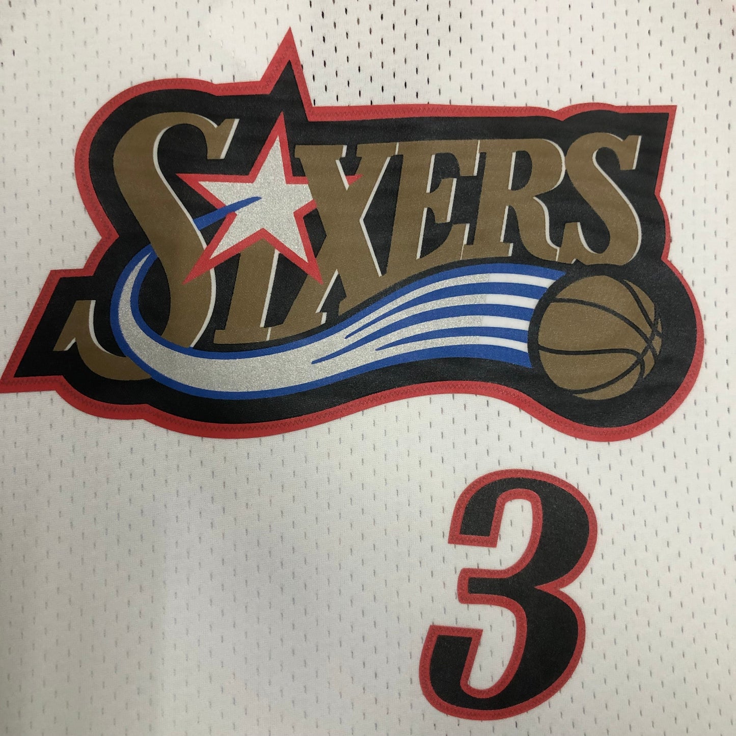 MN hot-pressed retro jersey: SW 76ers 98 season white NBA : #3 | NBA | NBA | Betty ali Chinese suppliers