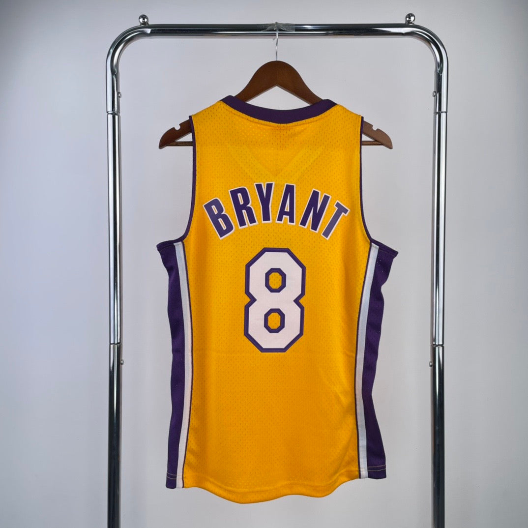 MN hot-pressed retro jersey: SW Lakers 99/00 season V-neck yellow NBA : #34#8 | NBA | NBA | Betty ali Chinese suppliers